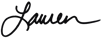 Lauren's signature