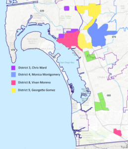 Map of San Diego Opportunity Zones