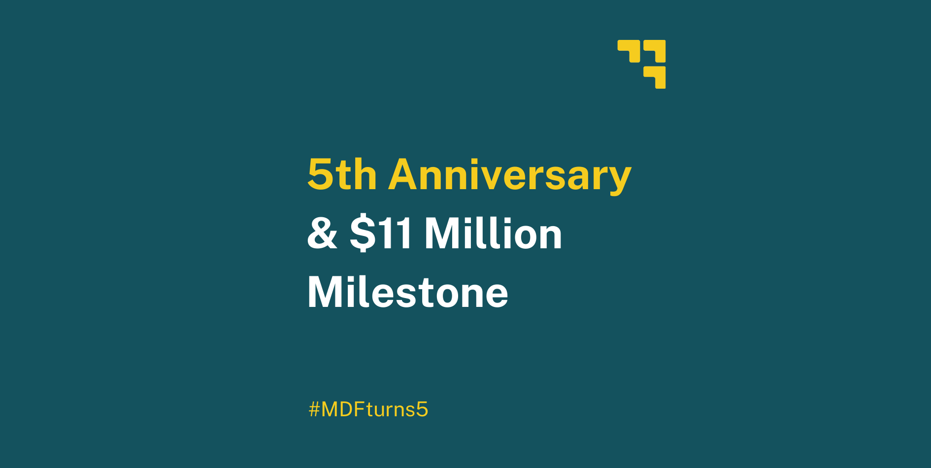 5th anniversary & $11 million milestone