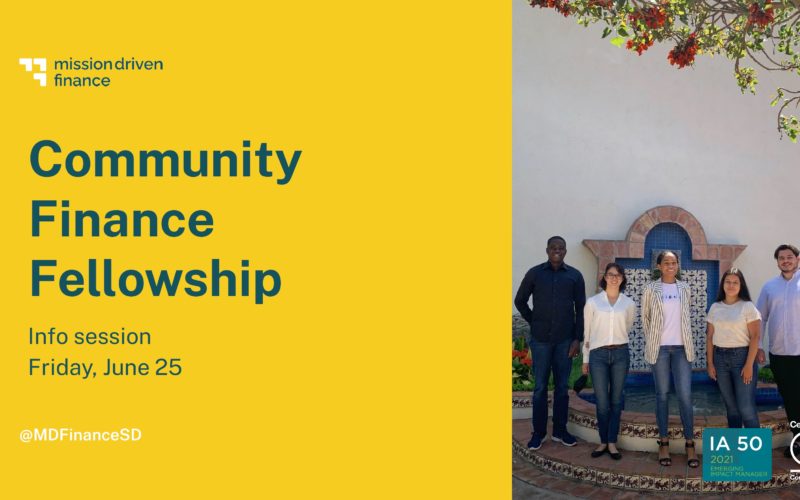 Community Finance Fellowship 2021 info session