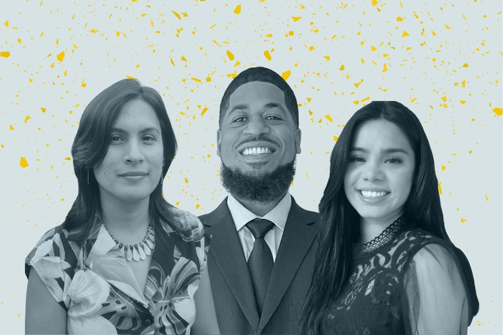 2021 Community Finance Fellows: Xitlali Ceballos, David Ritcherson, Farah Velasquez