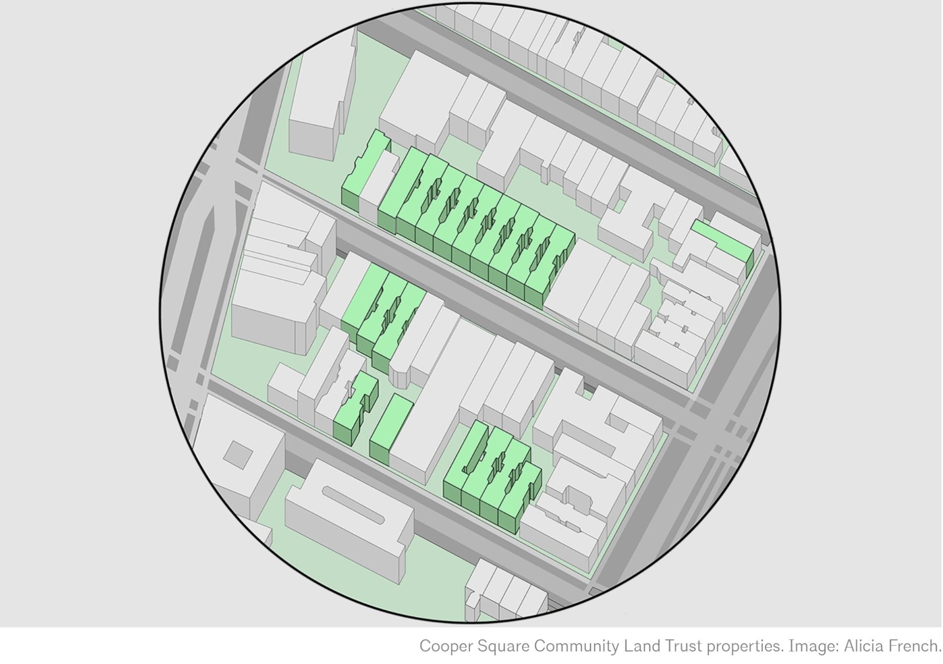 Cooper Square Community Land Trust properties. Image: Alicia French.