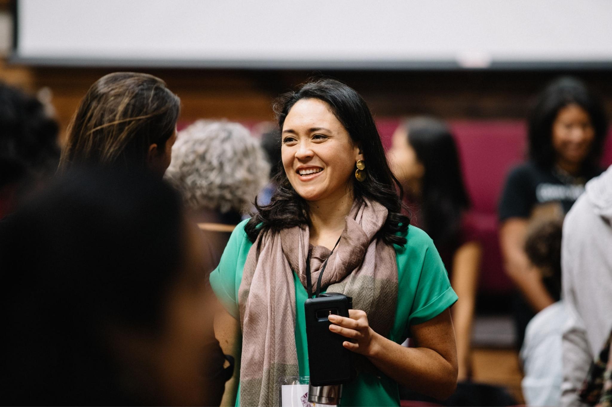 Lauren Grattan attending a conference