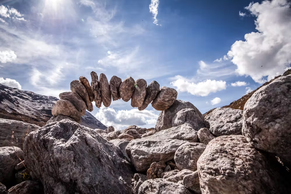 Rocks forming an arch