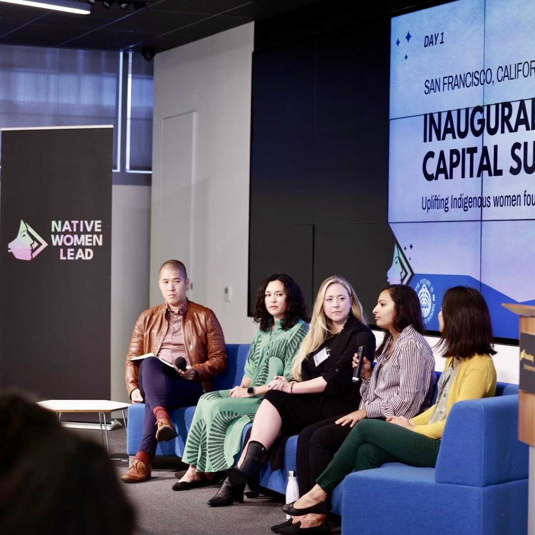 Lauren Grattan on a panel at the Native Women Lead Growth Capital Summit