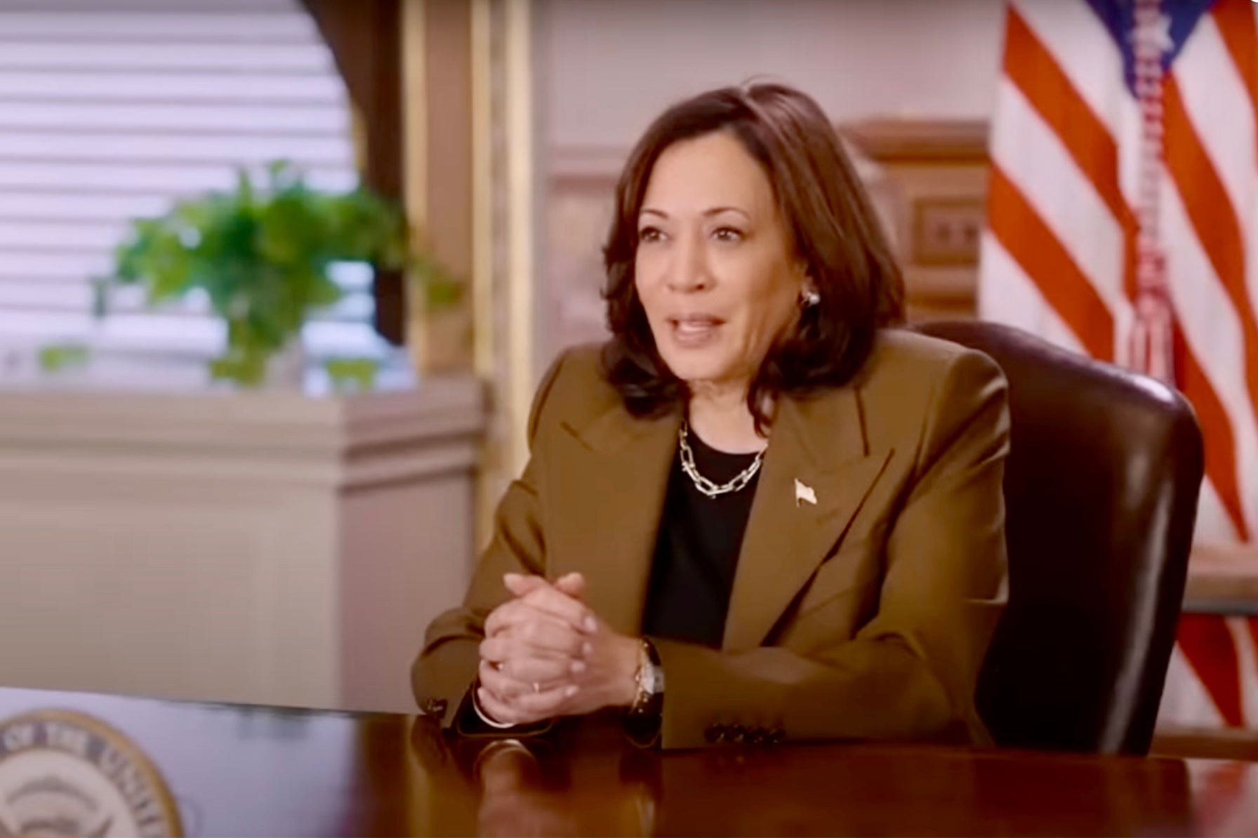 VP Kamala Harris shared recorded remarks at the Freedman's Bank Forum in October 2023