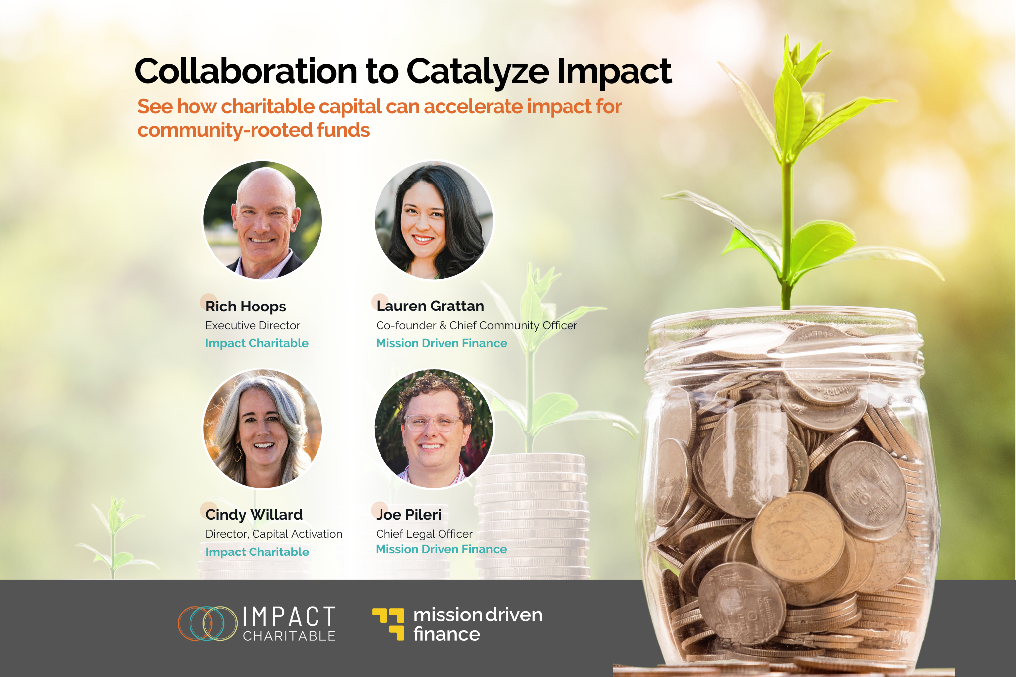 Collaboration to Catalyze Impact: Impact Charitable and Mission Driven Finance discuss how charitable capital can accelerate impact for community-rooted funds