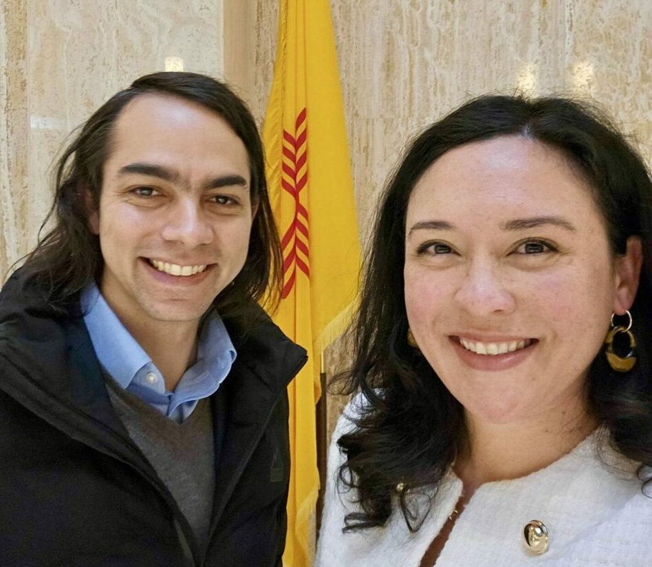 Stephen Nunes and Lauren Grattan in New Mexico