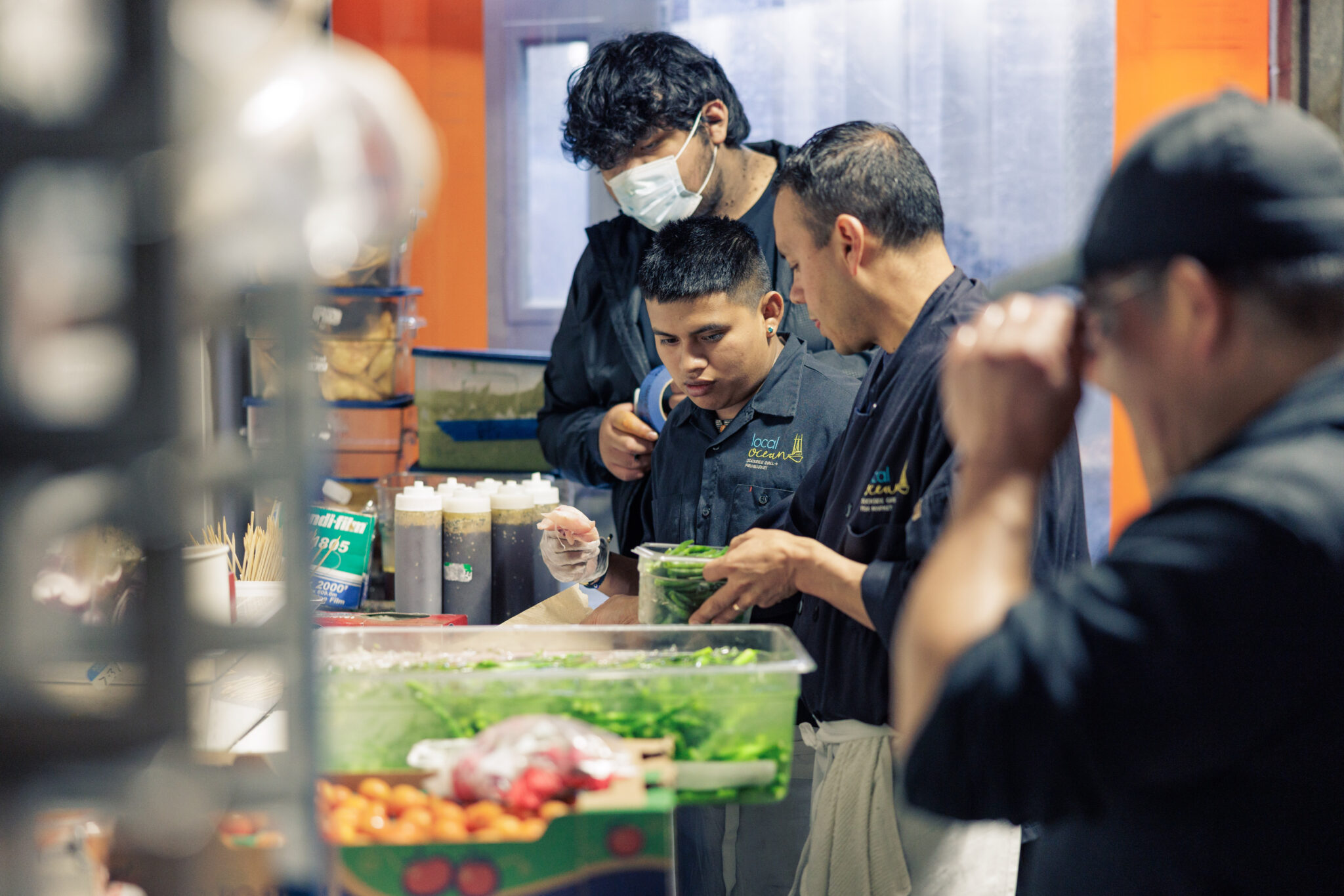 Local Ocean Seafoods kitchen