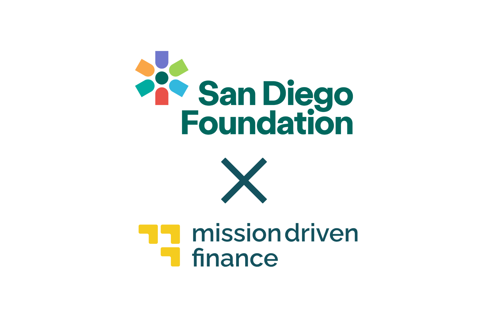 Logos of San Diego Foundation and Mission Driven Finance