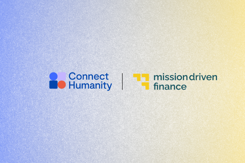 Logos for Connect Humanity and Mission Driven Finance