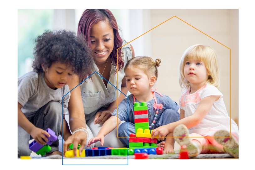 Stock image of child care